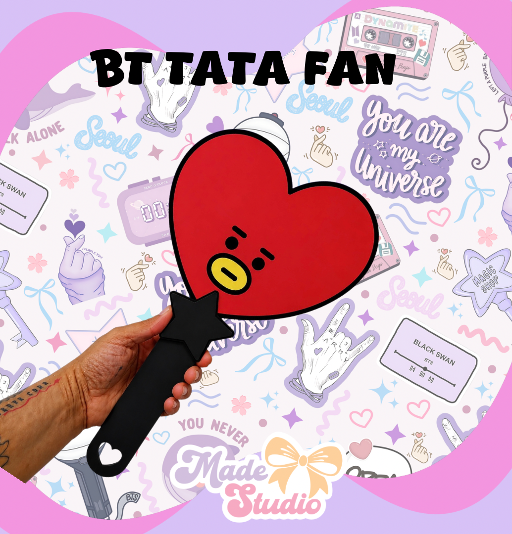 BT Inspired 3D Hand Fan 💜