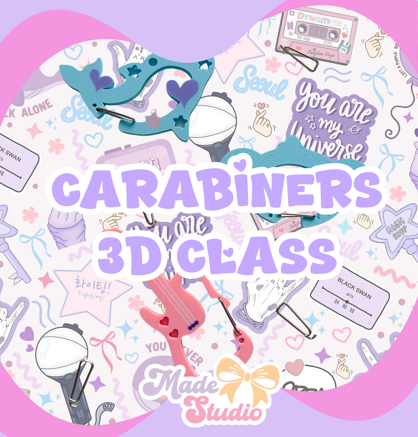 3D Carabiner Class (Live) + Kit de Materiales | Mayo 9