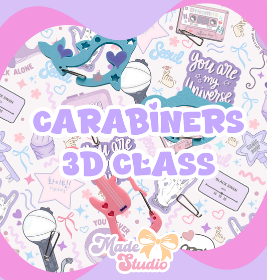 3D Carabiner Class (Live) + Kit de Materiales | Mayo 9