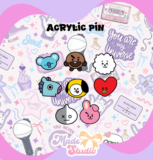 BT Acrylic Pins