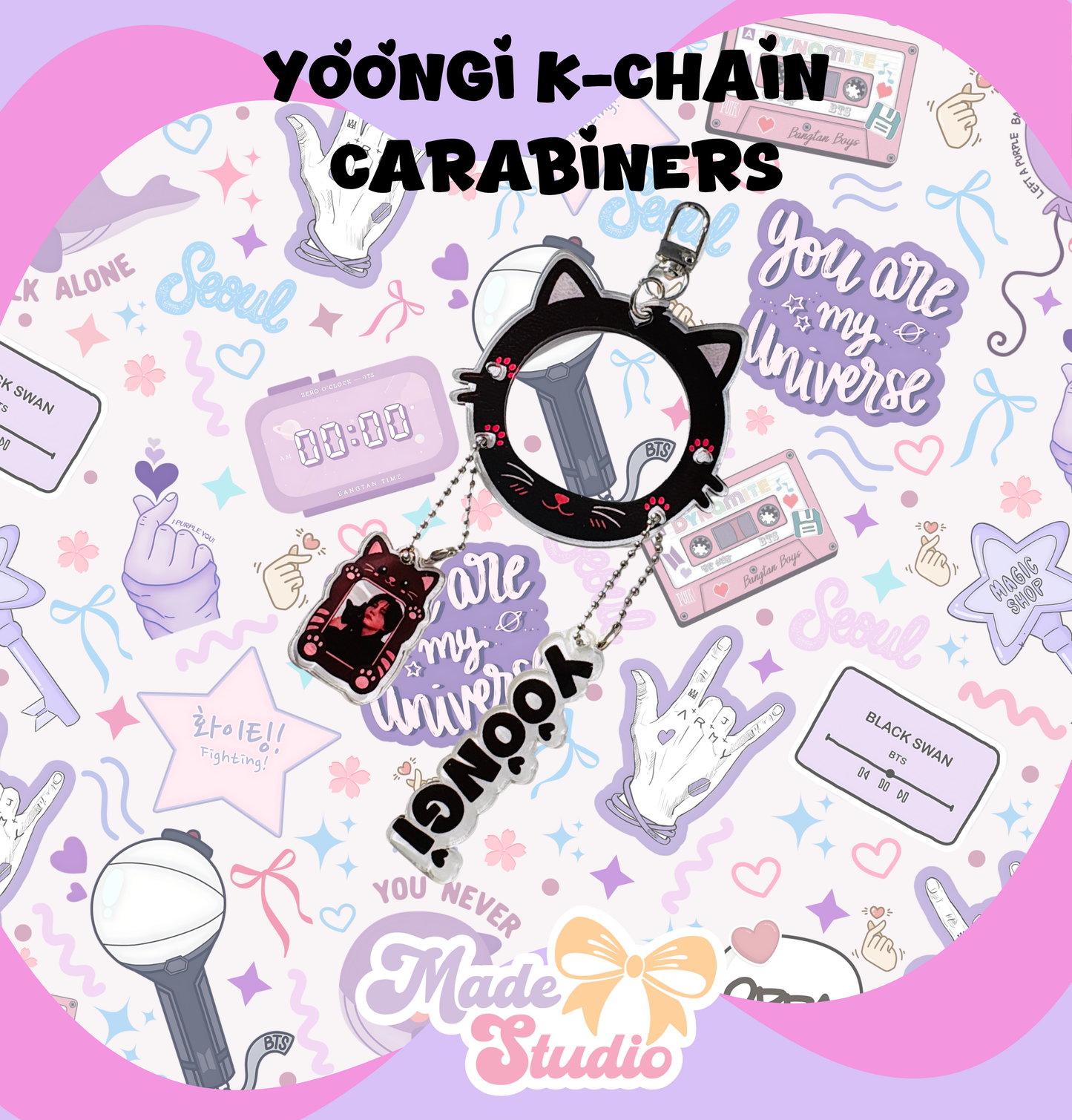 Yoongi K-Chain  Carabiner